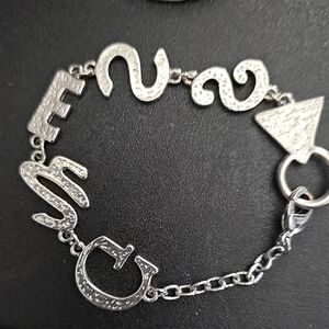 Guess Silver Charm Bracelet